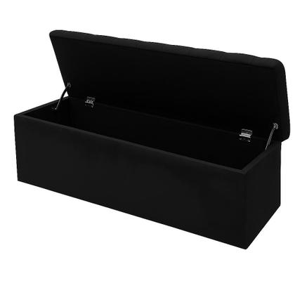 Imagem de Calçadeira Baú Casal 140cm Preto