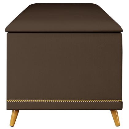 Imagem de Calçadeira Baú Queen 160cm Imperial J02 Veludo Chocolate - Mpozenato