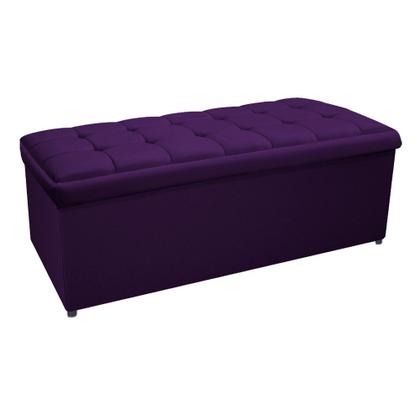 Imagem de Calçadeira Copenhague 195 cm King Size Suede Roxo - Doce Sonho Móveis