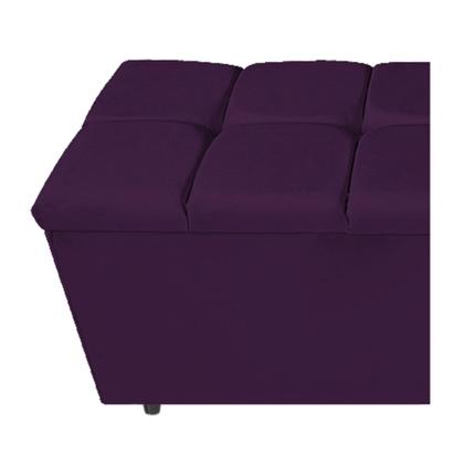 Imagem de Calçadeira Estofada Manchester 160 cm Queen Size Suede Roxo - Amarena Móveis