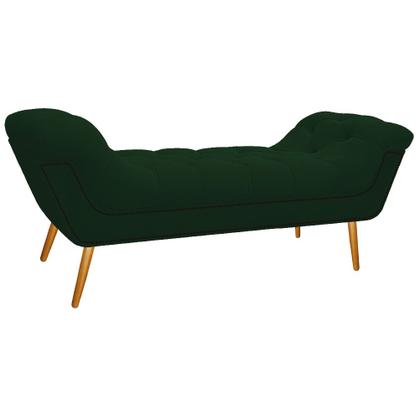 Imagem de Calçadeira Estofada Veneza 160 cm Queen Size Suede Verde - Amarena Moveis