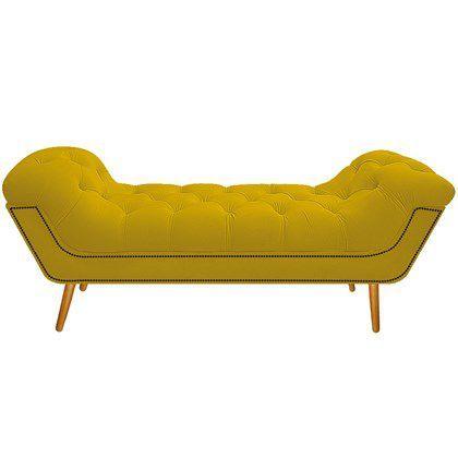 Imagem de Calçadeira Madrid 195 cm Suede Amarelo