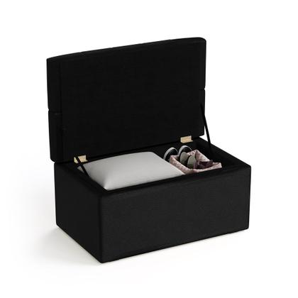 Imagem de Calçadeira Sagitarius 90 Solteiro Couro Preto Aradecor