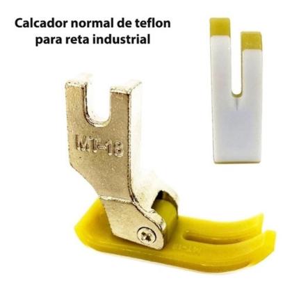 Imagem de Calcador teflon + 10 agulhas butterfly 11/75 + kit 3 correias overloque
