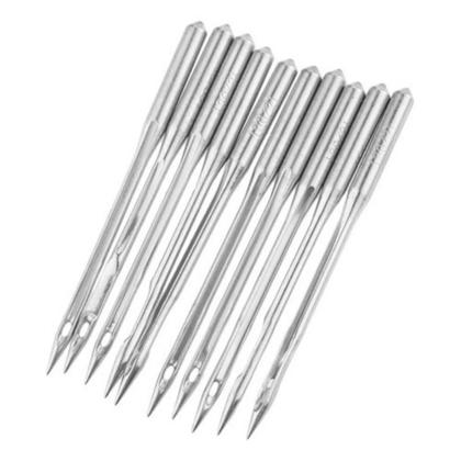 Imagem de Calcador teflon + 10 agulhas butterfly 11/75 + kit 3 correias overloque