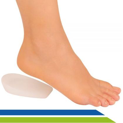 Imagem de Calcanheira Ortopédica 100% Silicone Lisa Anti-Impacto -PAR -Ortho Pauher - Cód. 304