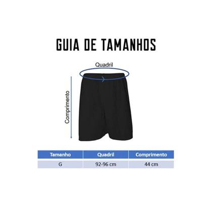 Imagem de Calção Futebol TRB Preto com Listras Vermelhas