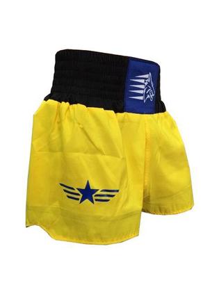 Imagem de Calção Short Muay Thai - Stars - Tribal - Azul/Amarelo- Uppercut