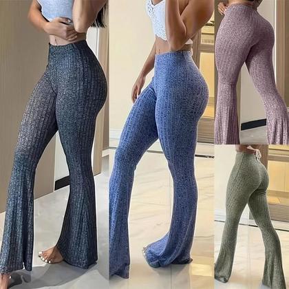 Imagem de Calças Capri Slim De Cintura Alta Com Corte Flare Y2K Moda Feminina Estilo Streetwear