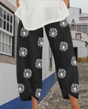 Imagem de Calças Capris Medlor Boho 2025 com estampa de verão para mulheres