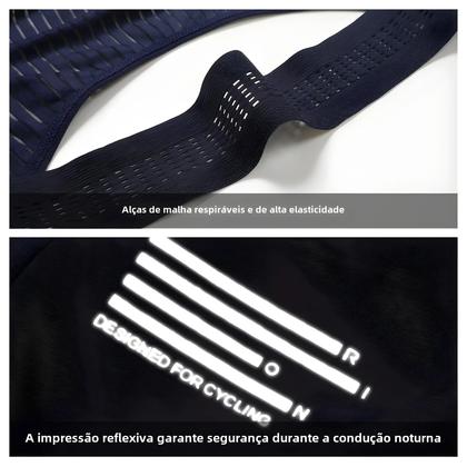 Imagem de Calças De Ciclismo Masculinas MTB RION Com Suspensórios E Almofada 3D, Sem Costura, Para Verão