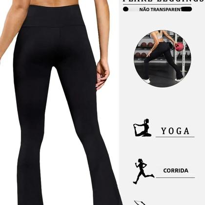 Imagem de Calças Flare De Cintura Alta plus Size Com Controle De Barriga, Macias, Estilo Bootleg Para Mulheres