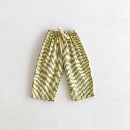 Imagem de Calças Harem Listradas Infantis Para Meninos E Meninas De 1 a 5 Anos, Calças Largas E Soltas,