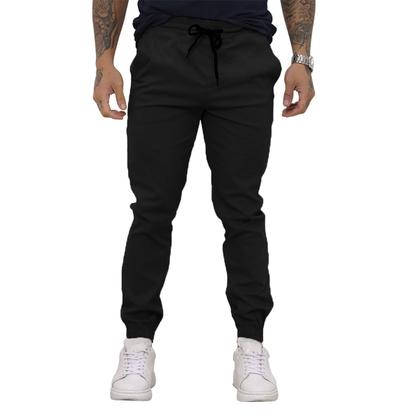 Imagem de Calças Jogger Jeans Camuflada Masculina Com Punho Elástico