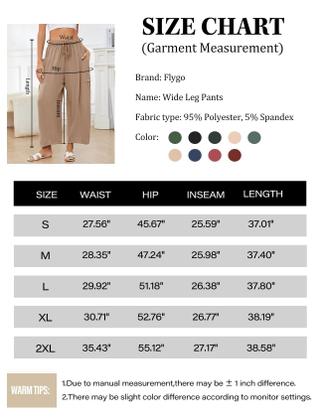 Imagem de Calças largas Flygo, de verão, casuais, soltas, de praia, femininas