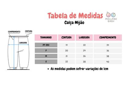 Imagem de Calças Mijão Bebê Algodão Kit C/3