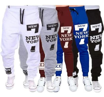 Imagem de Calças Moletom Masculina New York Academia Inverno