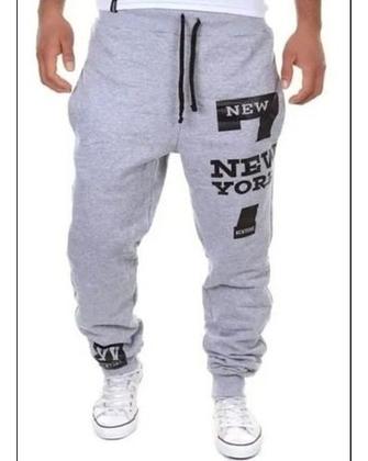 Imagem de Calças Moletom Masculina New York Academia Inverno
