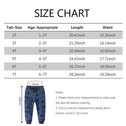 Imagem de Calças WAWLAUDP para meninos com cordão, elástico, algodão, pacote com 3 unidades