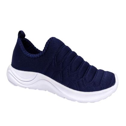 Imagem de Calce facil infantil Tenis Tie Dye feminino barato direto da fabrica sem cadarço slip on