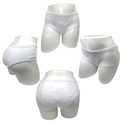 Imagem de Calcinha Absorvente Algodão Segura Escapes Urina 2un Bco/CZ