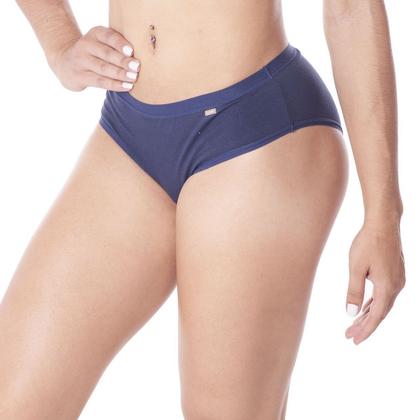 Imagem de Calcinha Algodão Cós Largo Moda Intima Lingerie Tanga Feminina Loba Lupo