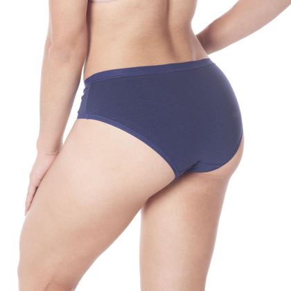 Imagem de Calcinha Algodão Cós Largo Moda Intima Lingerie Tanga Feminina Loba Lupo