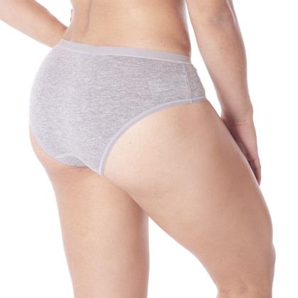Imagem de Calcinha Algodão Cós Largo Moda Intima Lingerie Tanga Feminina Loba Lupo