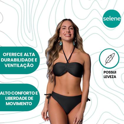 Imagem de Calcinha Avulsa Biquini Selene Básica Clássica Verão Piscina Feminina