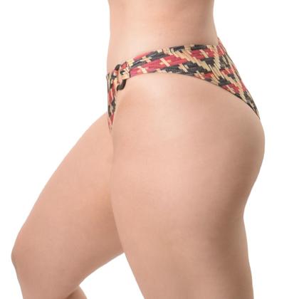 Imagem de Calcinha Biquini Tanga Texturizada Com Argolas Arsiè