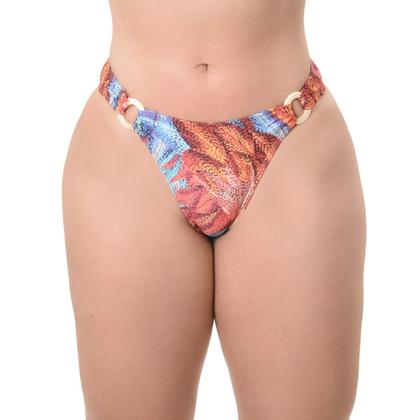 Imagem de Calcinha Biquini Tanga Texturizada Com Argolas Arsiè