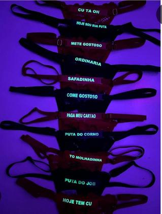 Imagem de Calcinha brilha no escuro renda fio