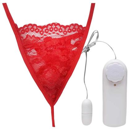 Imagem de Calcinha Com Bullet Vibrador Renda Sexy Fantasy