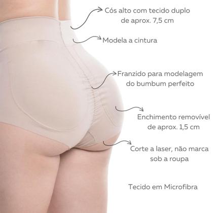 Imagem de Calcinha Com Enchimento Aumenta o Bumbum Cintura alta Santa Passion