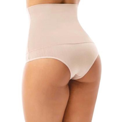 Imagem de Calcinha Cós Alto Segura Barriga Feminino Cinta Modeladora Conforto Alta Compressão Pós Parto Suplex