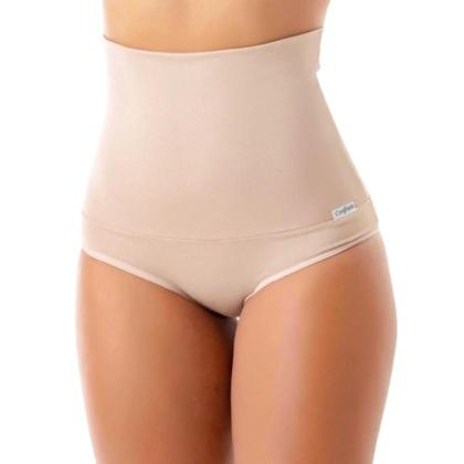 Imagem de Calcinha Cós Alto Segura Barriga Feminino Cinta Modeladora Conforto Alta Compressão Pós Parto Suplex