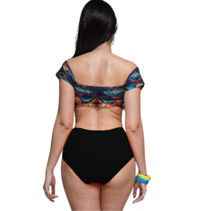 Imagem de Calcinha de biquini cintura alta plus com detalhe