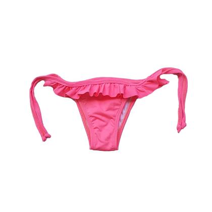 Calcinha de biquíni cortininha com babado - Corpo Dourado Moda Praia Imagem de Calcinha de biquíni cortininha com babado