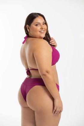 Imagem de Calcinha de Biquíni de Cós Fio Duplo Lisa 