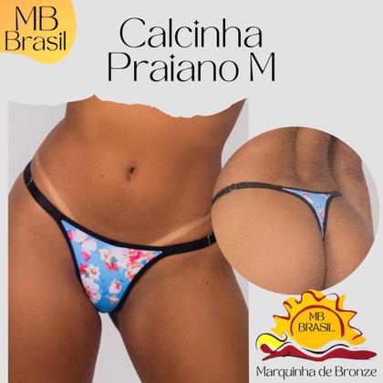 Imagem de Calcinha de Biquíni Imita Fita Praiano MB Brasil - Design da Fita Para Bronze e Manter a Marquinha