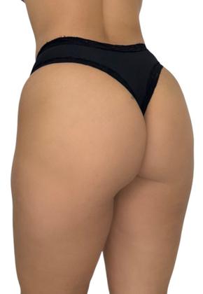 Imagem de Calcinha de Tecido Canelado com Detalhe em Renda Késsia- c13 KÉSSIA