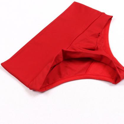 Imagem de Calcinha Feminina Cós Alto Fio Dental Pala Dupla Microfibra Redutora