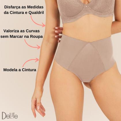 Imagem de Calcinha Fio Dental Duplo Cintura Alta Efeito Invisível Fit Modeladora Confortável Nayane Rodrigues