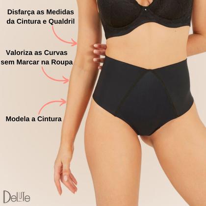 Imagem de Calcinha Fio Dental Duplo Cintura Alta Efeito Invisível Fit Modeladora Confortável Nayane Rodrigues