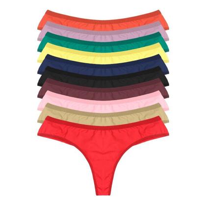 Imagem de Calcinha Fio Dental Duplo Lingerie Sexy Poliamida Atacado Microfibra Luxo