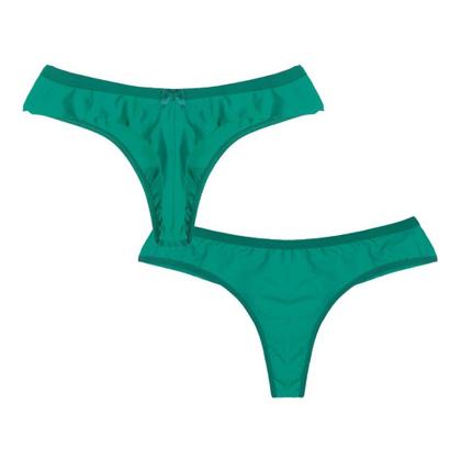 Imagem de Calcinha Fio Dental Duplo Lingerie Sexy Poliamida Atacado Microfibra Luxo