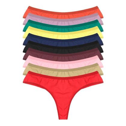 Imagem de Calcinha Fio Dental Duplo Lingerie Sexy Poliamida Atacado Microfibra Luxo