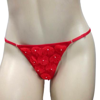 Imagem de Calcinha Fio Dental  Íntima Delas Tanga Flor