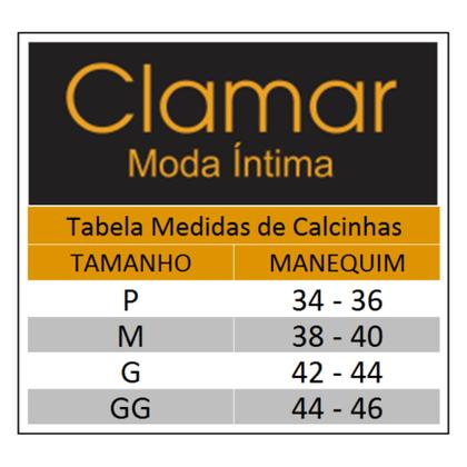 Imagem de Calçinha Fio Duplo Clamar feminino em Viscolycra e Renda - 2195