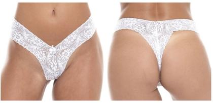 Imagem de Calcinha Fio Renda Branca Tam G (324BCG)